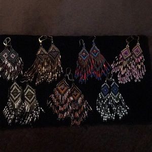 Handmade Native American Patterned Earrings